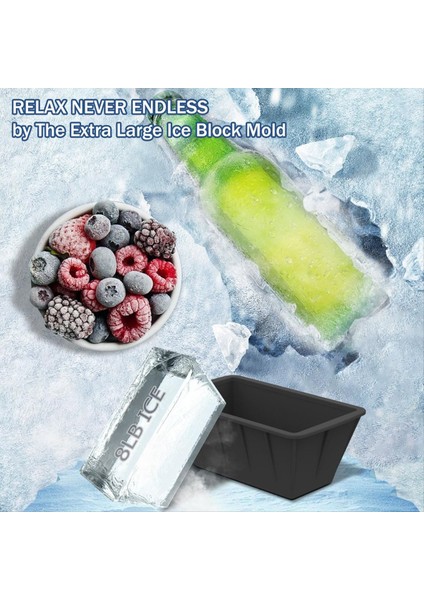 Ekstra Büyük Buz Küp Kalıpları 4 Pack Silikon Buz Blok Kalıplar Buz Dalma Küveti Dondurucu Siyah Için Yeniden Kullanılabilir Buz Küp Tepsileri (Yurt Dışından) fırsatları