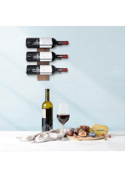 Şık Duvara Monte Şarap Standı Tutucu Elverişli Şarap Tutucu Şarap Koleksiyoncuları Için Çok Yönlü Şarap Ekran Rafları (Yurt Dışından) indirimleri