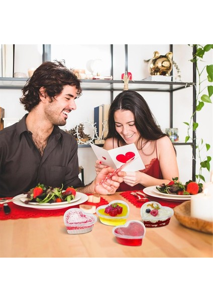 50 Pcs Sevgililer Günü Kalp Şeklinde Depolama Kapları Dıy El Zanaatkarlaştırma Sıvı Köpük Için 5 Oz Kalp Şekilli Sümük Depolama (Yurt Dışından) modelleri