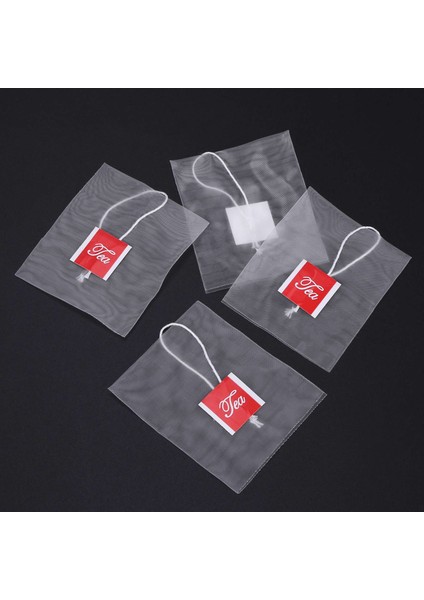 2000PCS 5 5 x 7cm Piramit Çay Poşeti Filtresi Naylon Çay Poşeti Tek Dize Etiketi Şeffaf Boş Çay Poşeti (Yurt Dışından) fırsatları