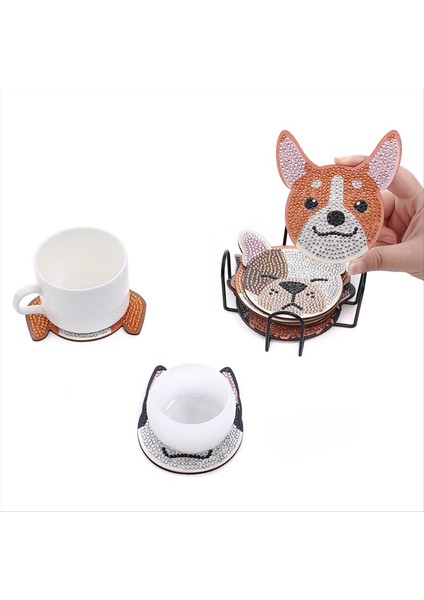 10PCS Dıy Kristal Flaş Elmas Braket Hayvan Köpek Stili (Yurt Dışından) fırsatları