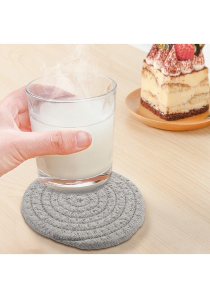 6 Paket Içecek Için Yuvarlak Bardak Altlıkları Masa Koruması Için Vintage Dokuma Coaster Seti Kumaş Bardak Altlıkları Isıya Dayanıklı (Yurt Dışından) fırsatları