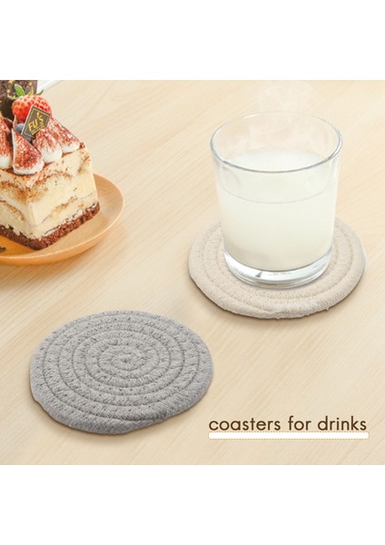 6 Paket Içecek Için Yuvarlak Bardak Altlıkları Masa Koruması Için Vintage Dokuma Coaster Seti Kumaş Bardak Altlıkları Isıya Dayanıklı (Yurt Dışından) indirimleri