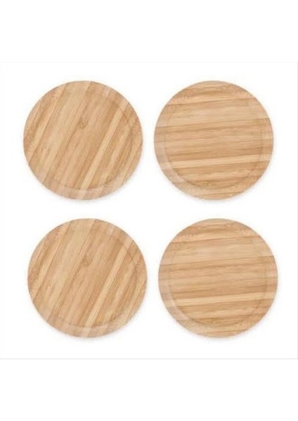 4 Adet Şarap Camını Kaplar Ahşap Içme Cam Kapakları Böcekleri Dışarıda Tutmak Için Ahşap Su Bardağı Toppers Enkaz ve Tozu Korur (Yurt Dışından)