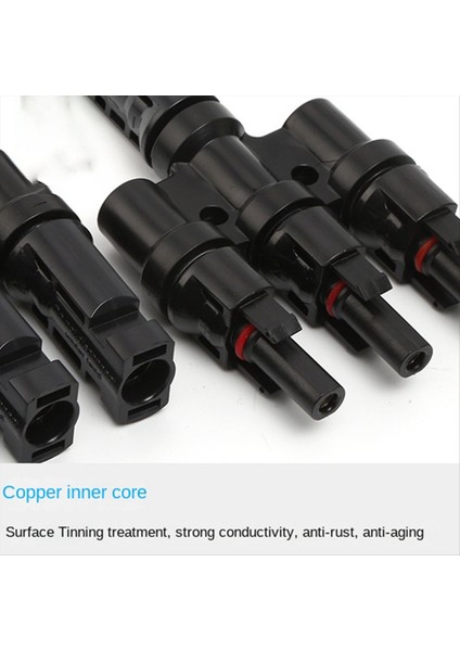 Fotovoltaik Konektör T Tipi Dört Yönlü Tek Noktalı Dört Yönlü Dönüşüm Konnektörü Güneş Paneli Düzeneği Paralel Fiş (Yurt Dışından) fiyatları