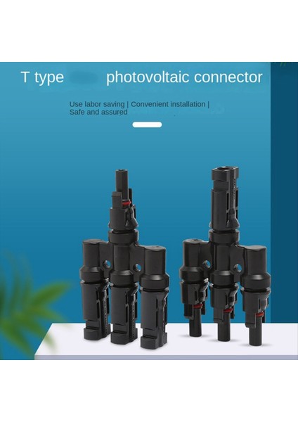 Fotovoltaik Konektör T Tipi Dört Yönlü Tek Noktalı Dört Yönlü Dönüşüm Konnektörü Güneş Paneli Düzeneği Paralel Fiş (Yurt Dışından) fırsatları
