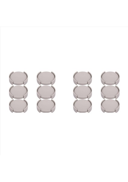 12PCS Kupa Organizatör Ayarlanabilir Genişletilebilir Kahve Fincanı Istifleyici Alan Tasarrufu Yeniden Kullanılabilir Kahve Fincanı Istifleyici Gri (Yurt Dışından)