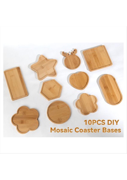 10 Adet Ahşap Mozaik Bazlar El Yapımı El Sanatları Için Uygun Dıy Mozaik Coaster Kitleri Için Mozaik Substratların Çeşitli Şekilleri (Yurt Dışından) fiyatları