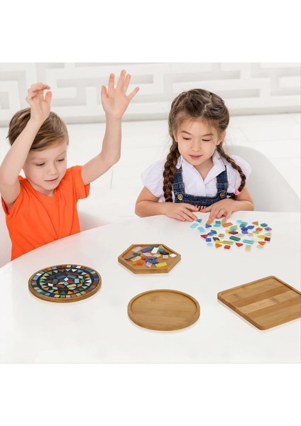 10 Adet Ahşap Mozaik Bazlar El Yapımı El Sanatları Için Uygun Dıy Mozaik Coaster Kitleri Için Mozaik Substratların Çeşitli Şekilleri (Yurt Dışından) indirimleri