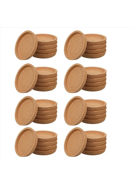 Içecek Bardak Altlıkları Için 40 Adet Coaster Isıya Dayanıklı Su Yeniden Kullanılabilir Doğal Yuvarlak Bardaklar Restoranlar ve Barlar Için (Yurt Dışından)