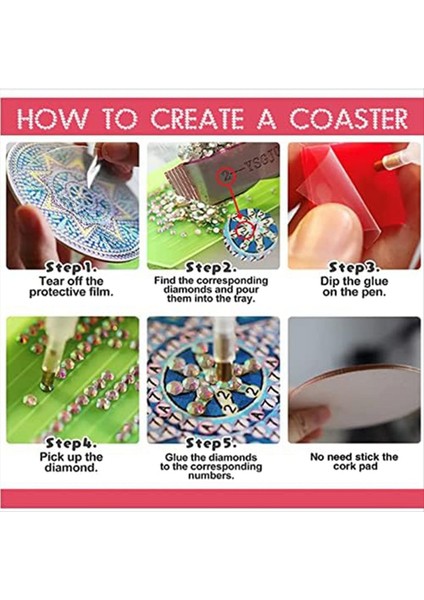 Yeni Başlayanlar Yetişkinler Sanat ve El Sanatları Malzemeleri Için Uygun Braket ile Ayçiçeği Elmas Boya Coaster Seti (Yurt Dışından) fırsatları