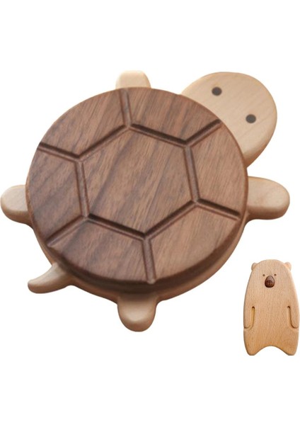 Sehpa Için Kaplumbağa Bardak Altlıkları Ahşap Sehpa Mat Coaster Içecek Bardak Tabanca Koruması Için Bardak Altlıkları (Yurt Dışından)