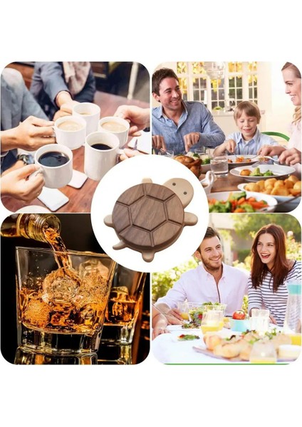 Sehpa Için Kaplumbağa Bardak Altlıkları Ahşap Sehpa Mat Coaster Içecek Bardak Tabanca Koruması Için Bardak Altlıkları (Yurt Dışından) indirimleri