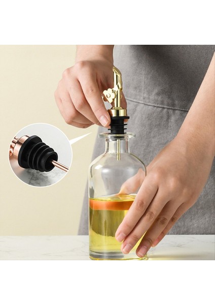 2 Paket Paslanmaz Çelik Yağ Dökme Tabakaları Yedek Şişe Dökücüler Yağlı Spout Likör Dökücüler Otomatik Flip Özellik Gümüş (Yurt Dışından) indirimleri