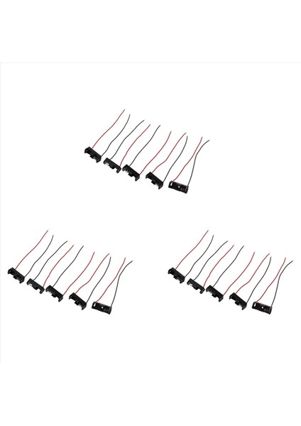 15PCS 4 3 Inç Tel Kurşun Siyah Pil Depolama Yuvası Tutucu 1 x 12V 23A/27A (Yurt Dışından)