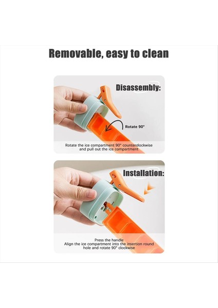 2pcs Tek Elle Presleme Buz Kafesi Serbest Bırakılması Kolay Donma 6 Bölmeler Buz Küfü Ev Yapımı Küçük Buz Kalıpları C (Yurt Dışından) fırsatları