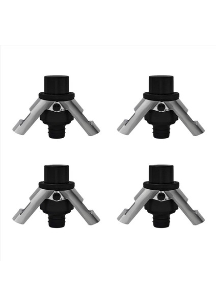 4x Paslanmaz Çelik Tıpası Pompalı Şişe Tıpası Köpüklü Şarap Şişeleri Için Uygun (Yurt Dışından)