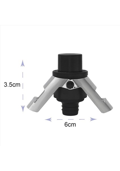 4x Paslanmaz Çelik Tıpası Pompalı Şişe Tıpası Köpüklü Şarap Şişeleri Için Uygun (Yurt Dışından) fırsatları