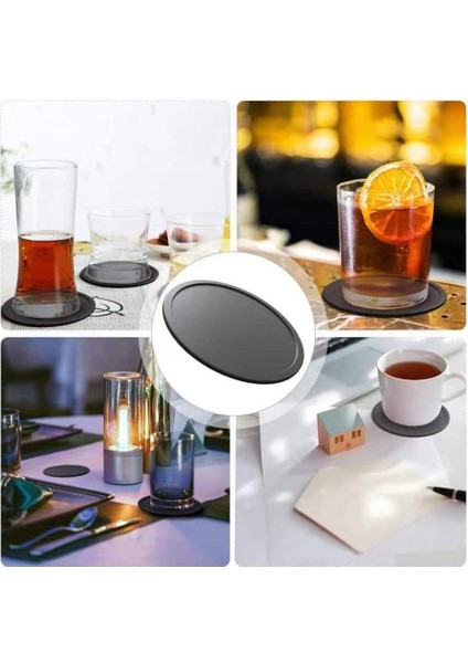 Bardak Gözlükleri Silikon Içecek Bardak Altlıkları Cam Coaster Set Bardak Bardak Bardaklar Silikon Cam Bardak Altlıkları 12PCS (Yurt Dışından) fiyatları