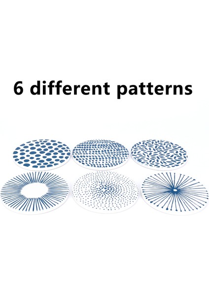 Seramik Taşlı Seramik Taş Kaymaz Isı Yalıtım Masası Mat Paspas Emici Coasters 6&#39 Lık Içecekler Seti (Yurt Dışından) indirimleri