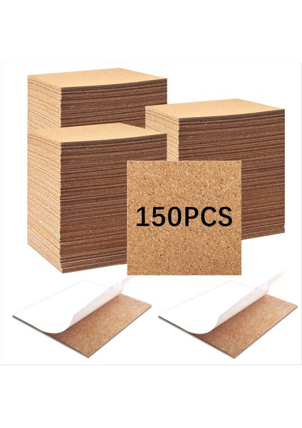 150PCS Bardak Altlıkları Için Kendi Kendine Yapışkan Toplu 4X4INCH Coaster Dips Kendi Kendine Yapıştırıcı Kareler Pedleri Yapıştırıcı Sırtlı (Yurt Dışından)