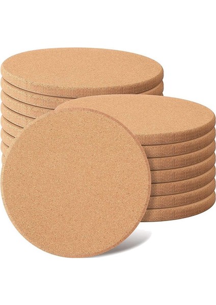 16 Paket Cork Coaster Kalın Cork Trivets Sıcak Yemekler ve Sıcak Tencereler Isıya Dayanıklı Çok Fonksiyonlu Cork Tahtası Sıcak Pedler (Yurt Dışından)