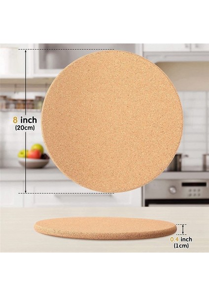 16 Paket Cork Coaster Kalın Cork Trivets Sıcak Yemekler ve Sıcak Tencereler Isıya Dayanıklı Çok Fonksiyonlu Cork Tahtası Sıcak Pedler (Yurt Dışından) modelleri