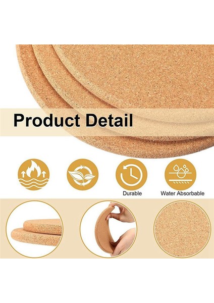 16 Paket Cork Coaster Kalın Cork Trivets Sıcak Yemekler ve Sıcak Tencereler Isıya Dayanıklı Çok Fonksiyonlu Cork Tahtası Sıcak Pedler (Yurt Dışından) indirimleri