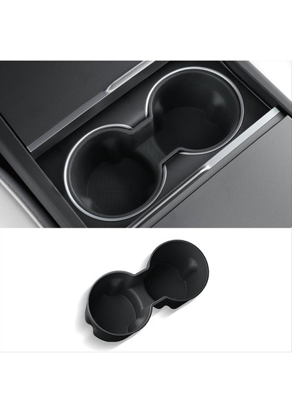 Tesla Için Siyah Içki Kupası Tutucu Yeni Model 3+ Merkezi Kontrol Koltuğu Kutusu Sabit Su Kupası Yuvası Depolama Sahibi Model 3 (Yurt Dışından) indirimleri