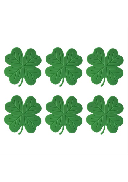 St Patrick&#39 S Day Içecek Bardak Altlıkları Shamrock Irlandalı Yeşil Emici Kupa Coaster Table Düzey Ev Ofis Partisi Masa Takımları (Yurt Dışından)