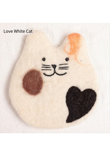 El Yapımı Keçeli Yün Kediler Masa ve Masa Için Bardak Altlıkları - Sevimli Kedi Kupası Mat Kediler Coaster Sıcak ve Soğuk Içecekler Için Set (Yurt Dışından) fiyatları