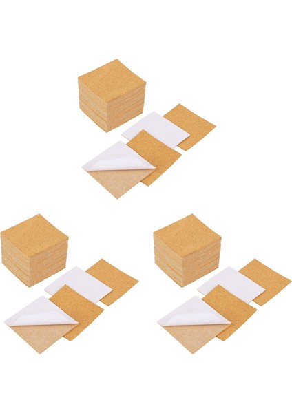Kendinden Yapışkanlı Bardak Altlıkları Cork Paspaslar ve Diy El Sanatları Malzemeleri (120 Kare) Için Cork Destek Tabakaları (Yurt Dışından)