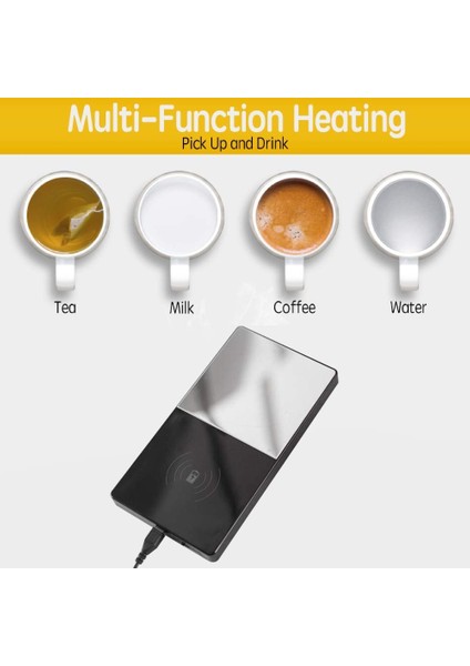 Kahve Daha Sıcak Kahve Kupa Sıcak Fincan Daha Sıcak Elektrikli Içecek Sıcak ve Kablosuz Şarj Cihazı Sabit Sıcaklık Isıtma Kupa Bardağı Sıcak Kahve Çay Süt Için Ev/ofis Için Set (Yurt Dışından) fiyatları