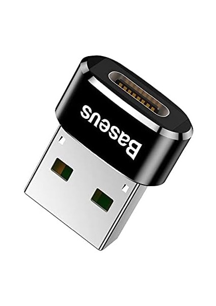 Bilgisayar/telefon Mini Hub Adaptörü, Siyah, 3A, Giriş: USB Type A 2.0, Çıkış: USB Type C,seyahat Boy, Hafif modelleri