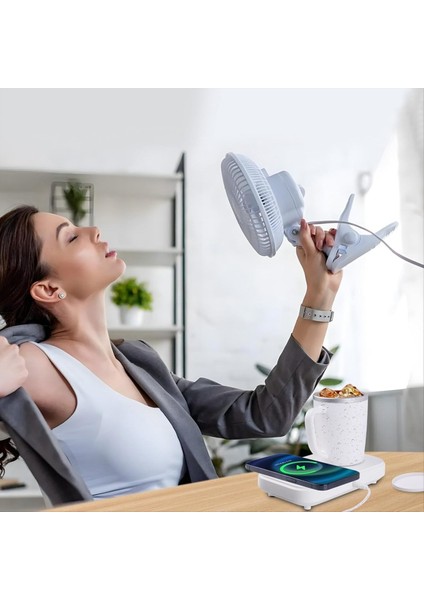 3 In1 Akıllı Kendinden Isıtmalı Soğutma Kahve Kupası Kablosuz Şarj Cihazı Taban Termostatik Coaster Office Masası/ev Ab Fişi (Yurt Dışından) indirimleri