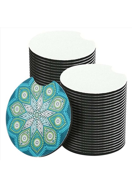 100PCS Süblimasyon Otomobil Bardak Boşlukları Dıy El Sanatları Için Araba Kupası Bardak Altlıkları Boyama Projesi Süblimasyon Aksesuarları (Yurt Dışından) fiyatları