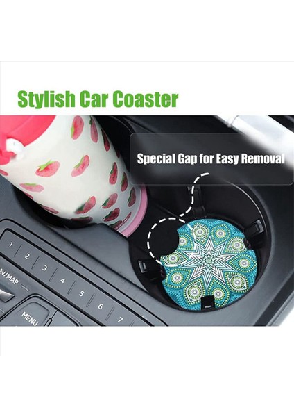 100PCS Süblimasyon Otomobil Bardak Boşlukları Dıy El Sanatları Için Araba Kupası Bardak Altlıkları Boyama Projesi Süblimasyon Aksesuarları (Yurt Dışından) modelleri