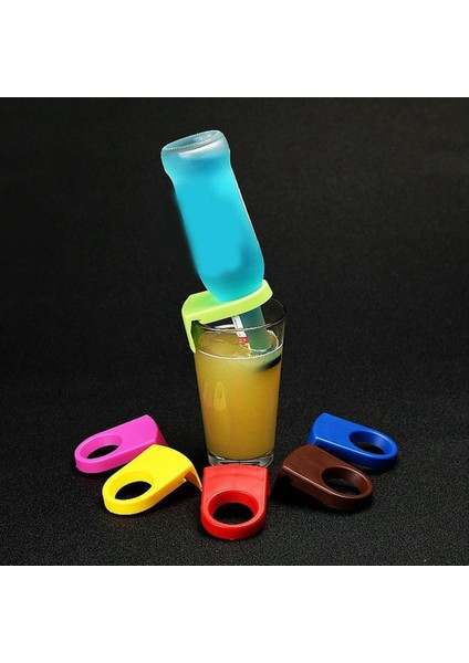 Bira Çıtçıtları Kokteyl Şişe Klipleri Şişe Tutucu Plastik Içme Klipleri Doğum Günü Düğün Partileri Için Stemware Kırmızı (Yurt Dışından) fırsatları