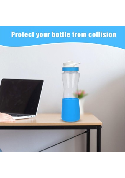 2pcs Su Şişesi Alt Kol Cirkul 22OZ Şişesi Silikon Şişe Çizme Koruyucusu Su Şişesi Koruyucu Mavi (Yurt Dışından) fiyatları