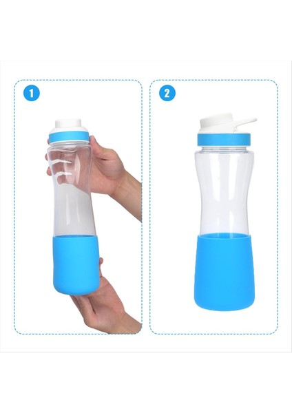 2pcs Su Şişesi Alt Kol Cirkul 22OZ Şişesi Silikon Şişe Çizme Koruyucusu Su Şişesi Koruyucu Mavi (Yurt Dışından) fırsatları