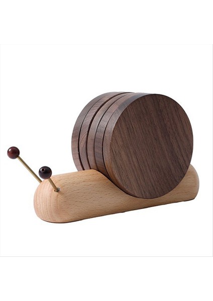 Ahşap Coaster Masa Mat Salyangoz Şeklinde Yalıtım Mat Ahşap Çay Coaster Tool Çay Tepsisi Si (Yurt Dışından) fiyatları