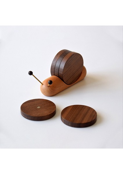 Ahşap Coaster Masa Mat Salyangoz Şeklinde Yalıtım Mat Ahşap Çay Coaster Tool Çay Tepsisi Si (Yurt Dışından) modelleri