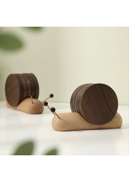 Ahşap Coaster Masa Mat Salyangoz Şeklinde Yalıtım Mat Ahşap Çay Coaster Tool Çay Tepsisi Si (Yurt Dışından) indirimleri
