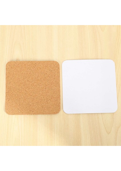 Kendinden Yapışkanlı Bardak Altlıkları Cork Paspaslar ve Diy El Sanatları Malzemeleri Için Destek Tabakaları (100 Kare) (Yurt Dışından) fırsatları