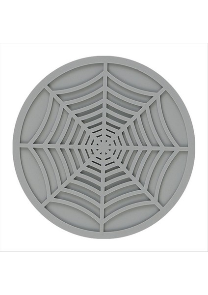 Içecekler Için Silikon Örümcek Ağ Bardak Altlıkları - 6 Paket Benzersiz Tasarım Örümcek Içecek Bardak Altlıkları 4 Inç Siyah Coaster Seti Gri (Yurt Dışından)