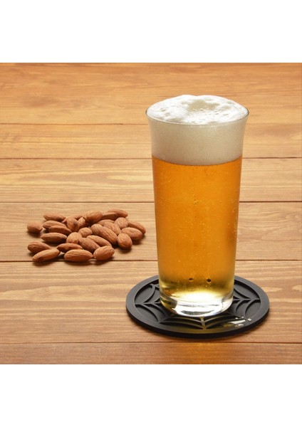 Içecekler Için Silikon Örümcek Ağ Bardak Altlıkları - 6 Paket Benzersiz Tasarım Örümcek Içecek Bardak Altlıkları 4 Inç Siyah Coaster Seti Gri (Yurt Dışından) fırsatları