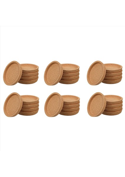 Içecek Bardak Altlıkları Için 30 Adet Coaster Isıya Dayanıklı Su Yeniden Kullanılabilir Doğal Yuvarlak Bardaklar Restoranlar ve Barlar Için (Yurt Dışından)