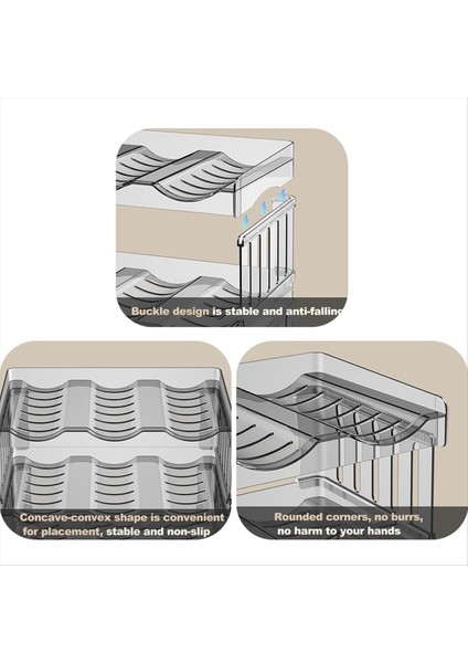Plastik Su Şişesi Organizatör ve Şarap Rafı Depolama Tutucu 3 Tier 9 Container Istiflenebilir Ayakta Duran Şişe Depolama Rafı (Yurt Dışından) modelleri