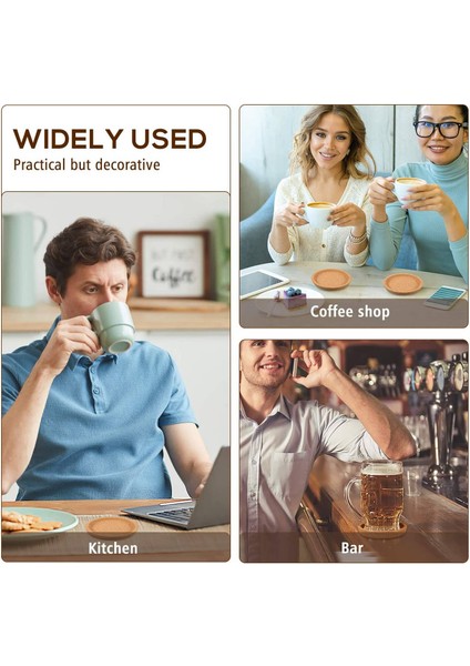 Içecekler Için Yuvarlak Bardak Altlıkları 4 Inç Emici Yuvarlak Ofis Evde Veya Yazlık Gözlükler Fincanında Çoğu Tür Kupa Için (Yurt Dışından) indirimleri