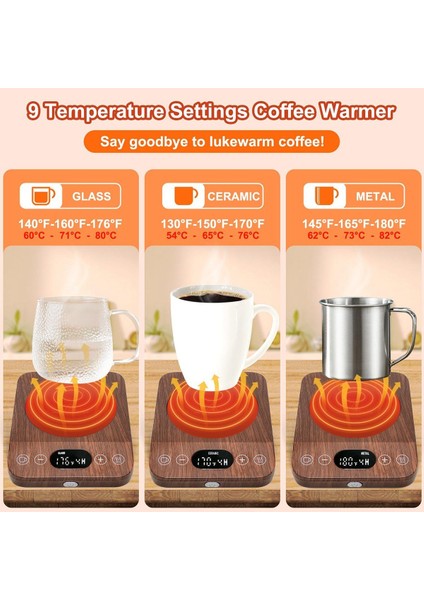 Coffee Super Isperi Otomatik Açma/kapalı Yükseltme -9 Sıcaklık Ayarı 1-9 Zamanlayıcı Ab Fişi ile Masa Için Daha Sıcak (Yurt Dışından) modelleri